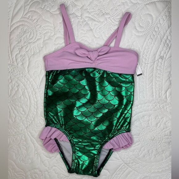 Genuine Kids From Oshkosh Other - Kids Mermaid Swimsuit in Green and Purple